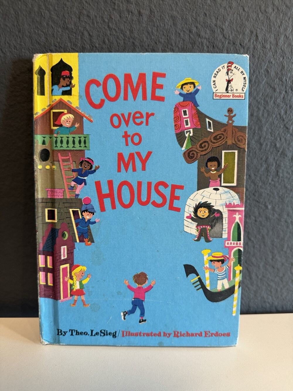 Random House Come Over to My House Kids OS Blue Good 1966 Dr Seuss Book Club Ed